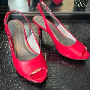 Life Stride Soft System Red Heels